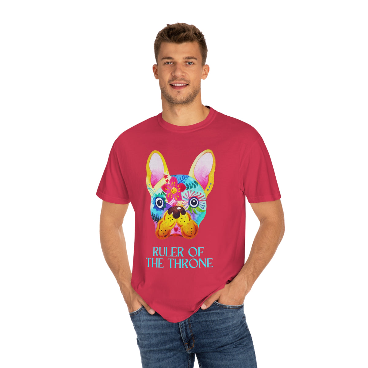 Frenchie "Ruler of the Throne" Unisex T-shirt