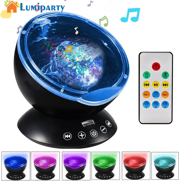 OCEAN WAVE !!! Kids Bedroom 3D LED Night Light Lamp