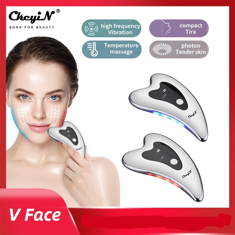 LED Light Vibration Face Lifting Tool