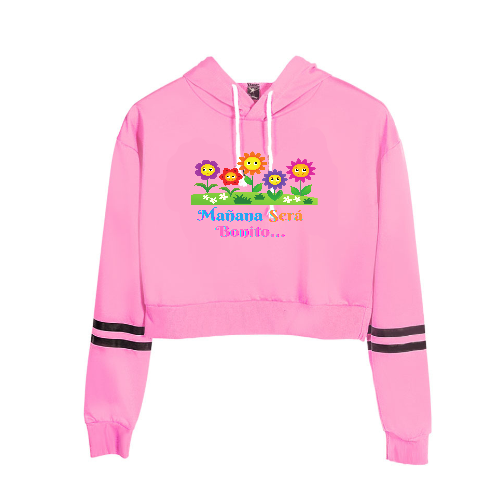 High-waisted Hoodie, Women Sweater “ Mañana Será Bonito”